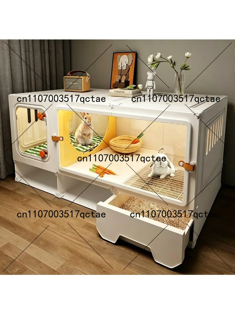 Rabbit Cage Family Villa Extra Large Luxury Transparent View