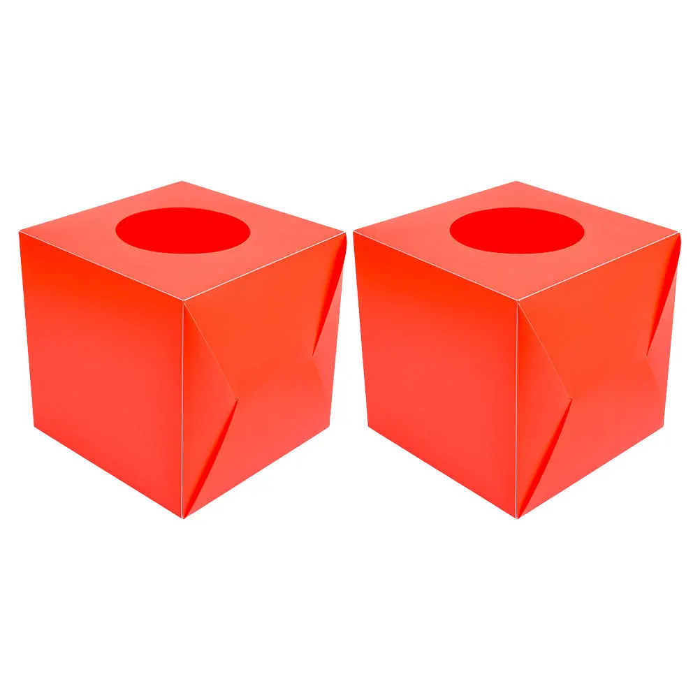 2pcs Raffle Box Lottery Ball Game Ticket Storage Case Multi-Functional Meeting Party Gathering Donation Voting Box