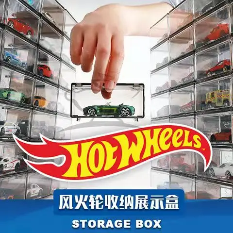 ABS Storage Box for Hot Wheels Tomica, Display Case, Matchbox, Carro, Diecast, 1/64, Educacional, Kids, Boy Toy, Crianças, Presente de Aniversário