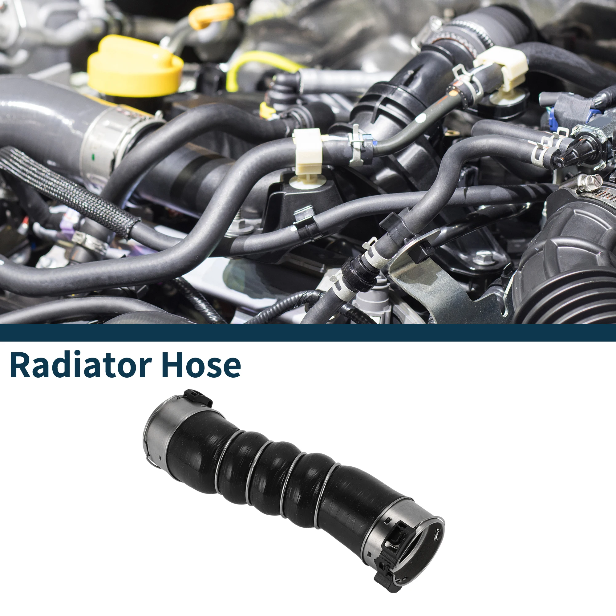 UXCELL インタークーラーホース ヒーターホース No.13267226 オペル メリバ B 1.7 CDTI 10-17 シリコン ターボチャージャーパイプ ブラック 1個