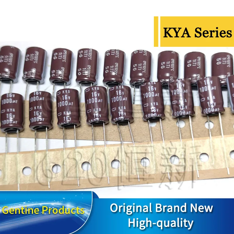 200PCS 16V1000UF KYA 10X16-TD Original New NIPPON CHEMI-CON Electrolytic Capacitors NCC Long Life Low Impedance