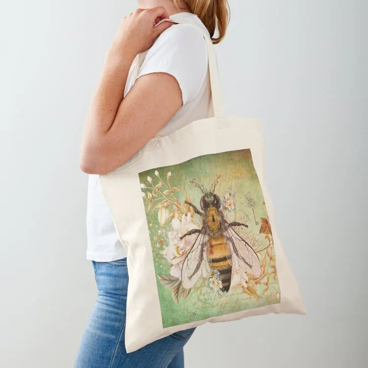 

Honey Bee True Tote Bag supermarket folding bag Portable shopping bag Shopper Customizable tote