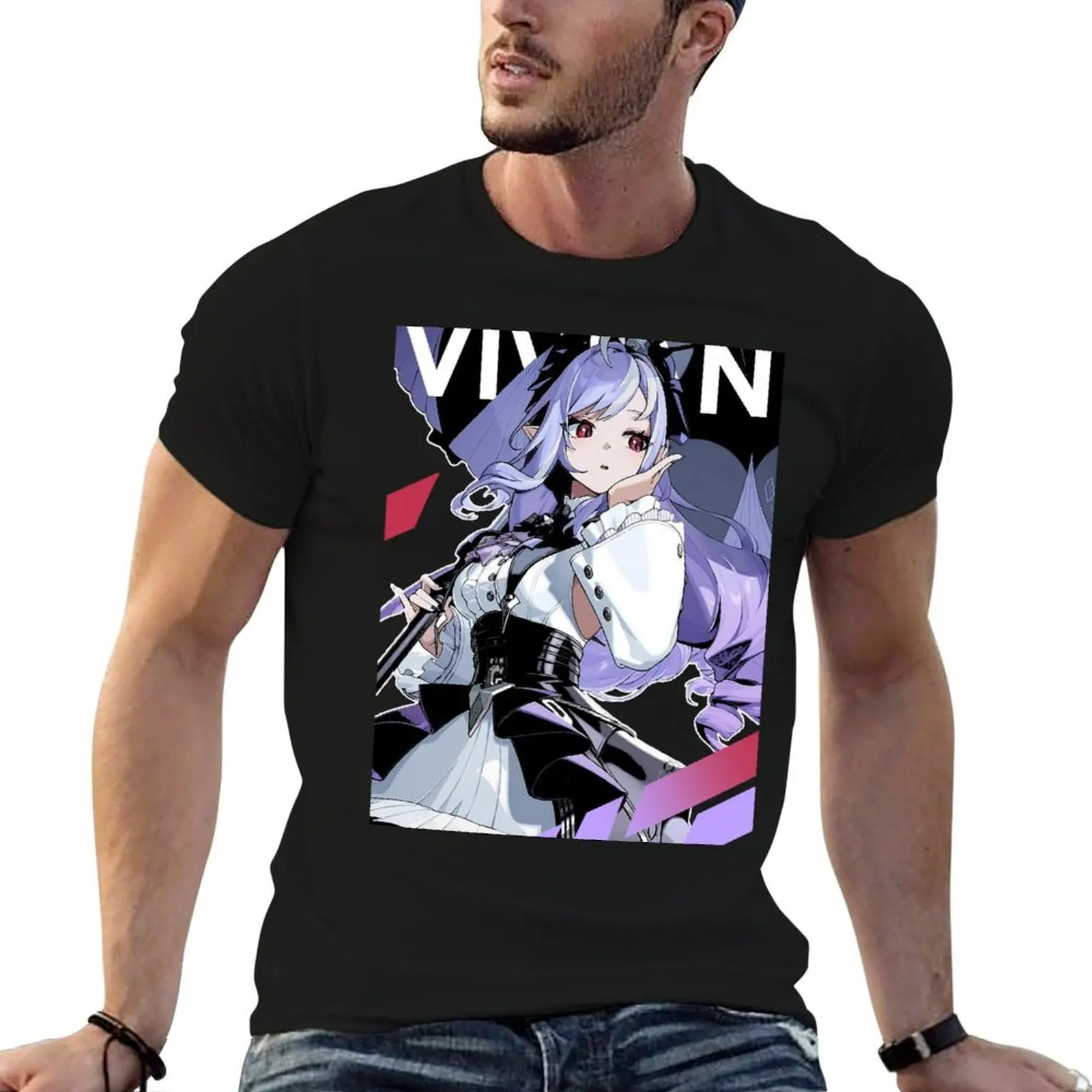 Vivian zzz Zenless Zone Zero Shirt fan Vivian Sticker Decals Zenless Zone case T-Shirt g man t shirts for men T-Shirt