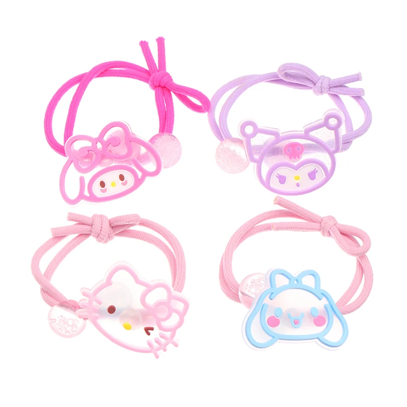 Sanrio Rubber Band Hair para Crianças, Kawaii Baby Braid Headband para Meninas, Bonito, Alta Elasticidade