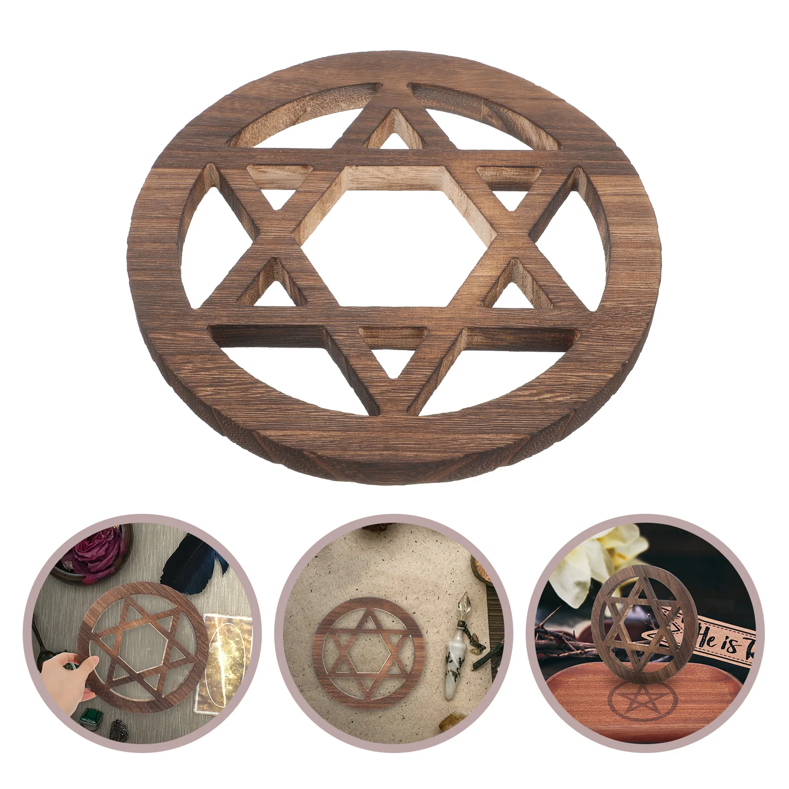 

Wooden Altar Wall Decor Round Rustic Vintage Color Intricate Altar Design Home Entryway Decoration Witch Entryway Wall Decor