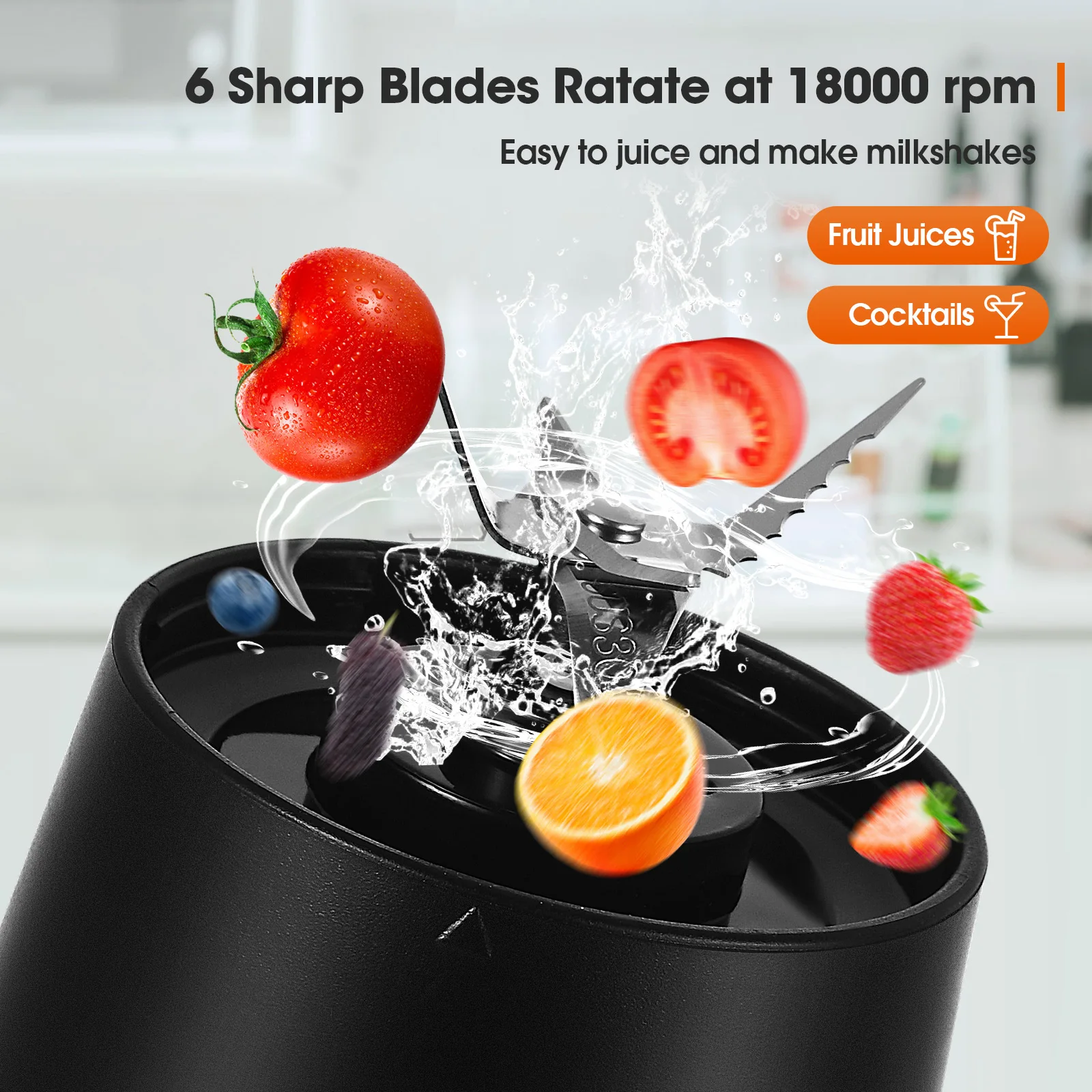 Портативный блендер, мини-микс – обзор и цена Portable Blender Usb Rechargeable