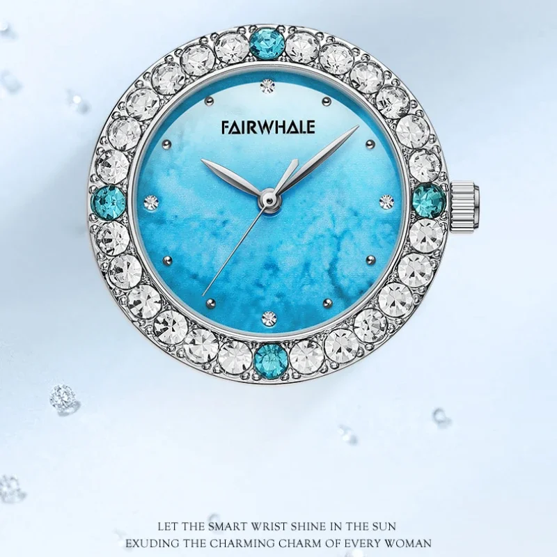 Mark Fairwhale Luxury Diamond Dial Quartz Watch for Women Waterproof Simple Casual Fashion Ladies' Clock