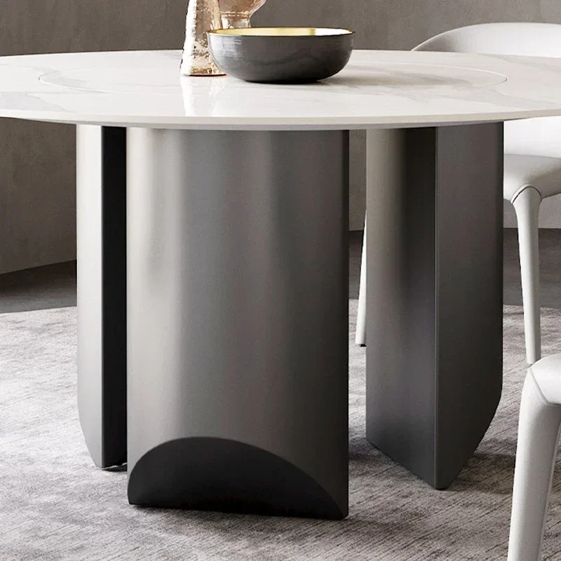 

Обеденный стол TAO Home Designer для больших апартаментов и вилл, с глянцевой каменной столешницей