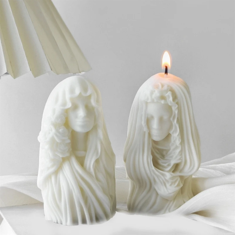 Flexible Sturdy Silicone Mould Home Accessory Portable for Goddess Figurine Plaster Art Easy to Clean Detail