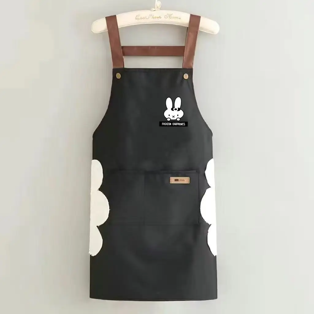Miffy Waterproof Oil Resistant Impermeable Apron Fashion New Style Kitchen Cooking Waist Cover Customizable Workwear for Home