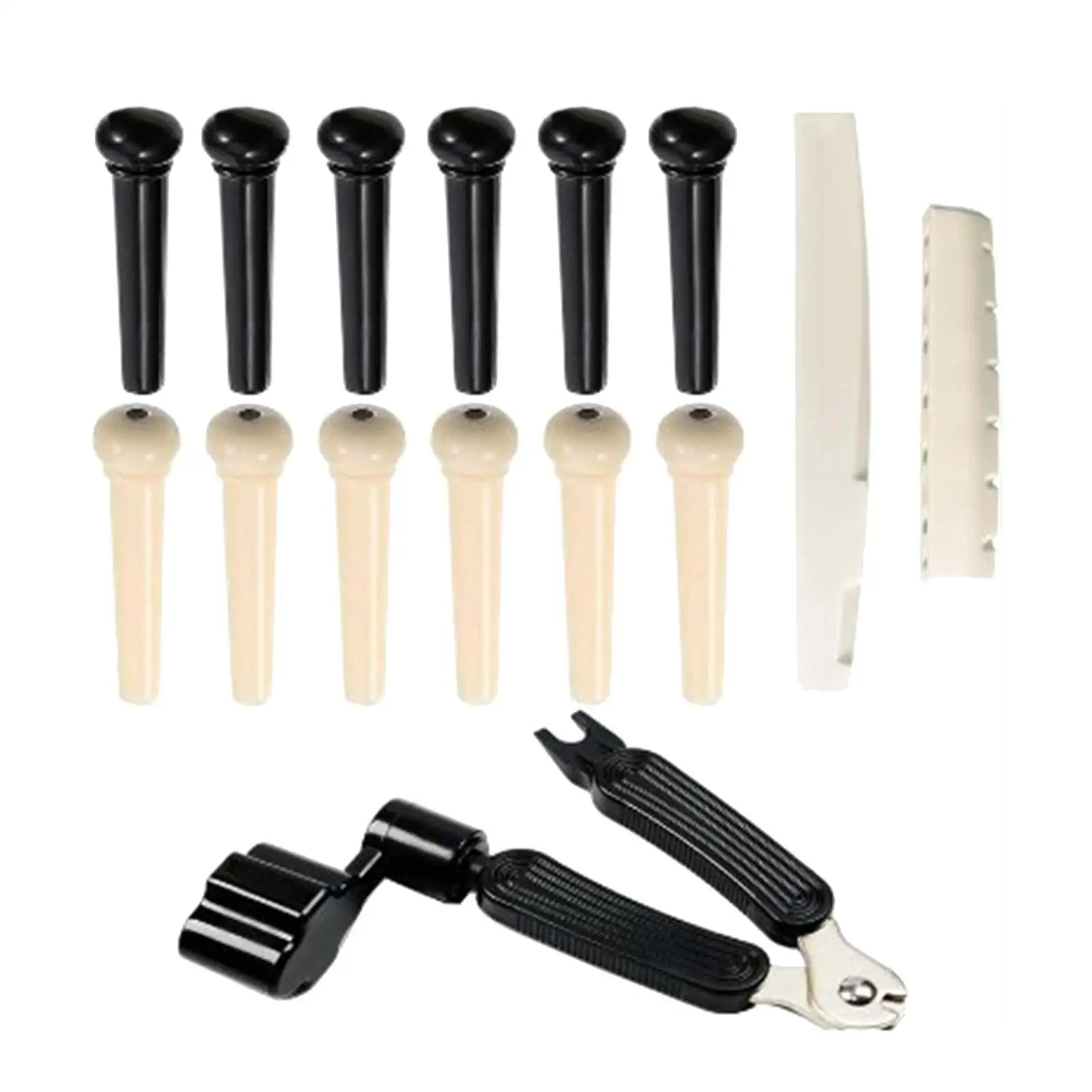 Guitar Bridge Saddle Nut Pins Remover Set Metallic Parts and Accessories for Folk Classical Acoustic Guitar Repair view 5