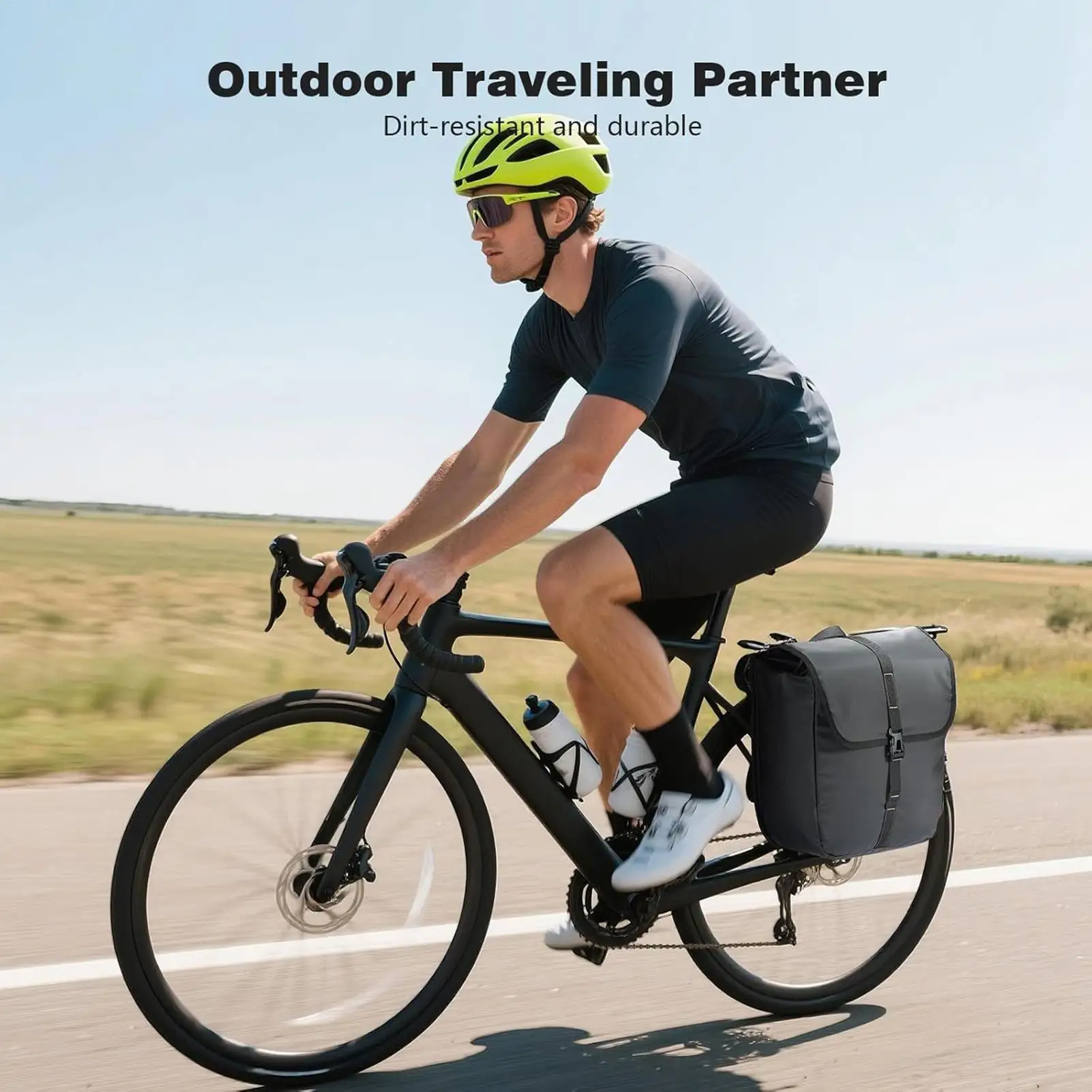 

Bike Panniers 20L Road Biking Tail Pack Waterproof Cycling Panniers With Handle For Urban Riding Commuting Mountain Bikepacking