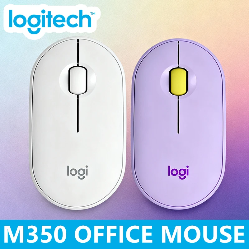 

Беспроводная Bluetooth-мышь Logitech PEBBLE M350, тонкая и компактная, тихая, портативная конструкция, идеально подходит для ноутбуков и планшетов в офисе