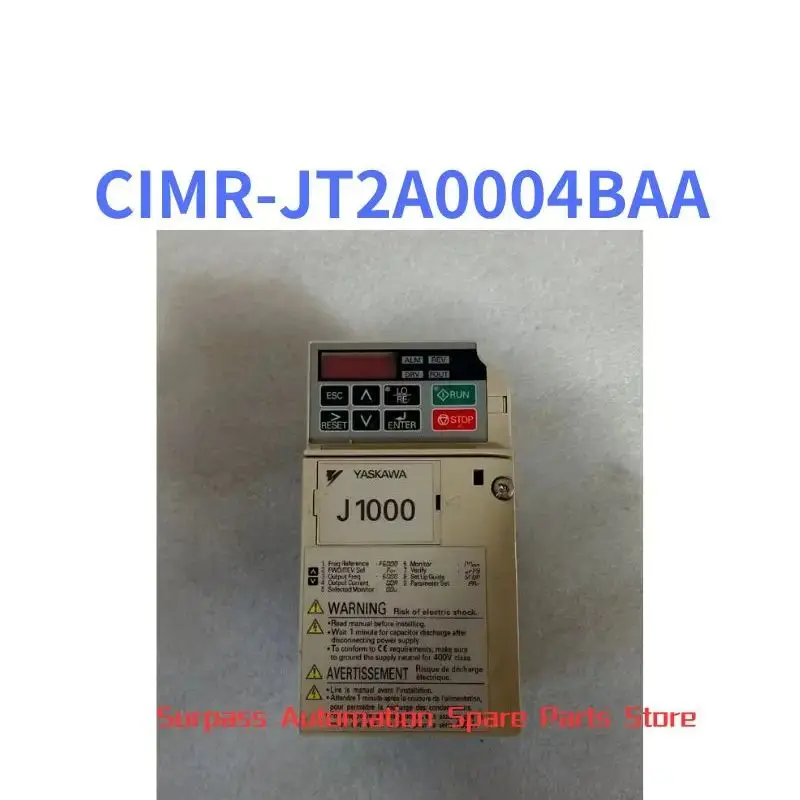 

CIMR-JT2A0004BAA Used J1000 inverter 0.75kW/0.4kW test function ok