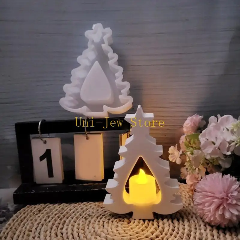 40GB Silicone Bracket Molds Tealight Holder Molds Christmas Tree