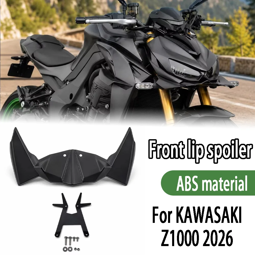 For KAWASAKI Z 1000 2026 Z1000 2026 Motorcycle Fairing Winglets Front Spoiler Front Lip Wind Wing Front Lip Guide Accessories