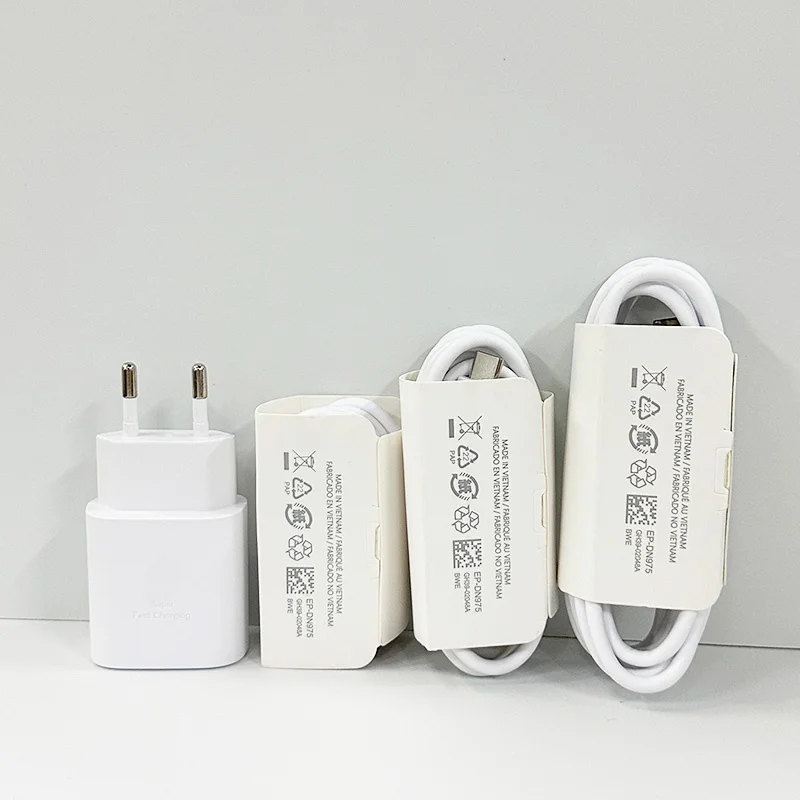 For Samsung Charger 25W Type C Fast Charge Charger 1M 1.5M 2M Cable for Galaxy S26 S25 S24 S23 S22 S21 Z Flip 8 A56 A36 A17 A35