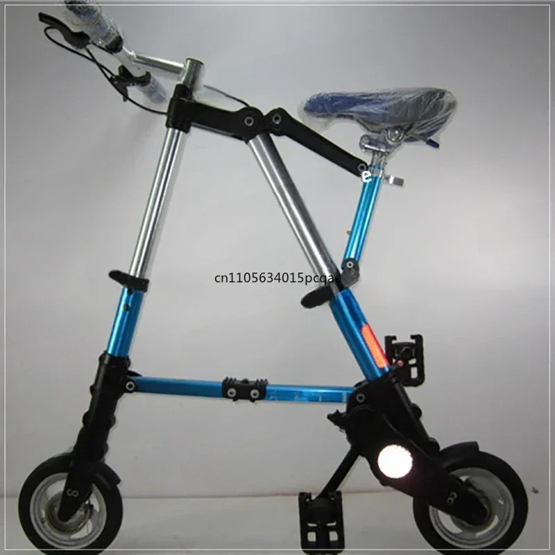 Für Kinder und Erwachsene, 8-Zoll, zusammenklappbares, multifunktionales, ultraleichtes, tragbares Mountainbike, faltbares Mini-Rennrad mit rutschfestem Griff