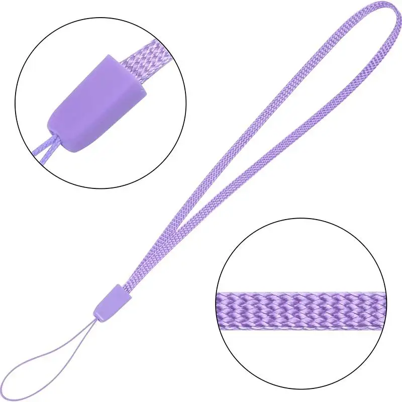 50/100Pcs 18cm Colorful Phone Wrist Lanyard Strap Multifunctional  Nylon Wrist Lanyard String Cord for USB Flash Drive Keychains
