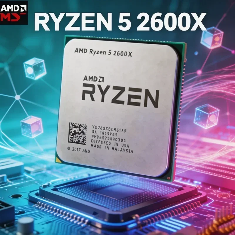 processeur-de-jeu-amd-ryzen-5-2600x-6-cœurs-12-threads-36-ghz-am4-95w-tray-sans-boite-d'origine-prix-special