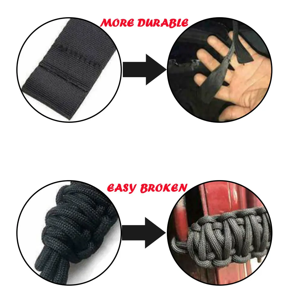 2pcs/Kit Car Door Limit Strap Bandage Rope For Jeep for wrangler for yj CJ TJ for jk Replacement Door Check Straps Car