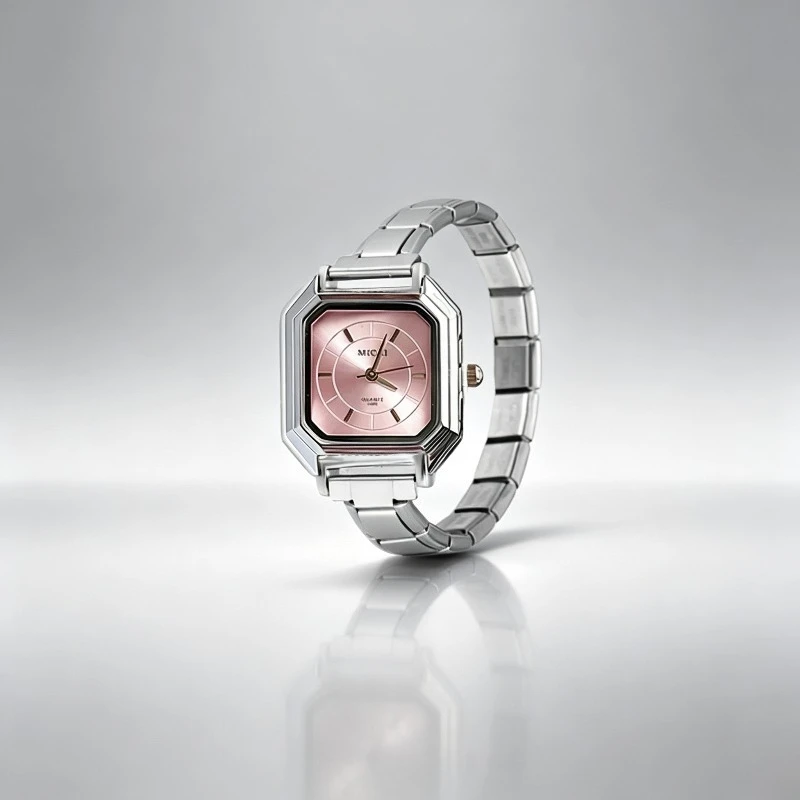 Luxury Minimalist Small Square Modular Quartz Watch Detachable Combination Steel Band Wristwatch Women Daily Outfit Decor Watch