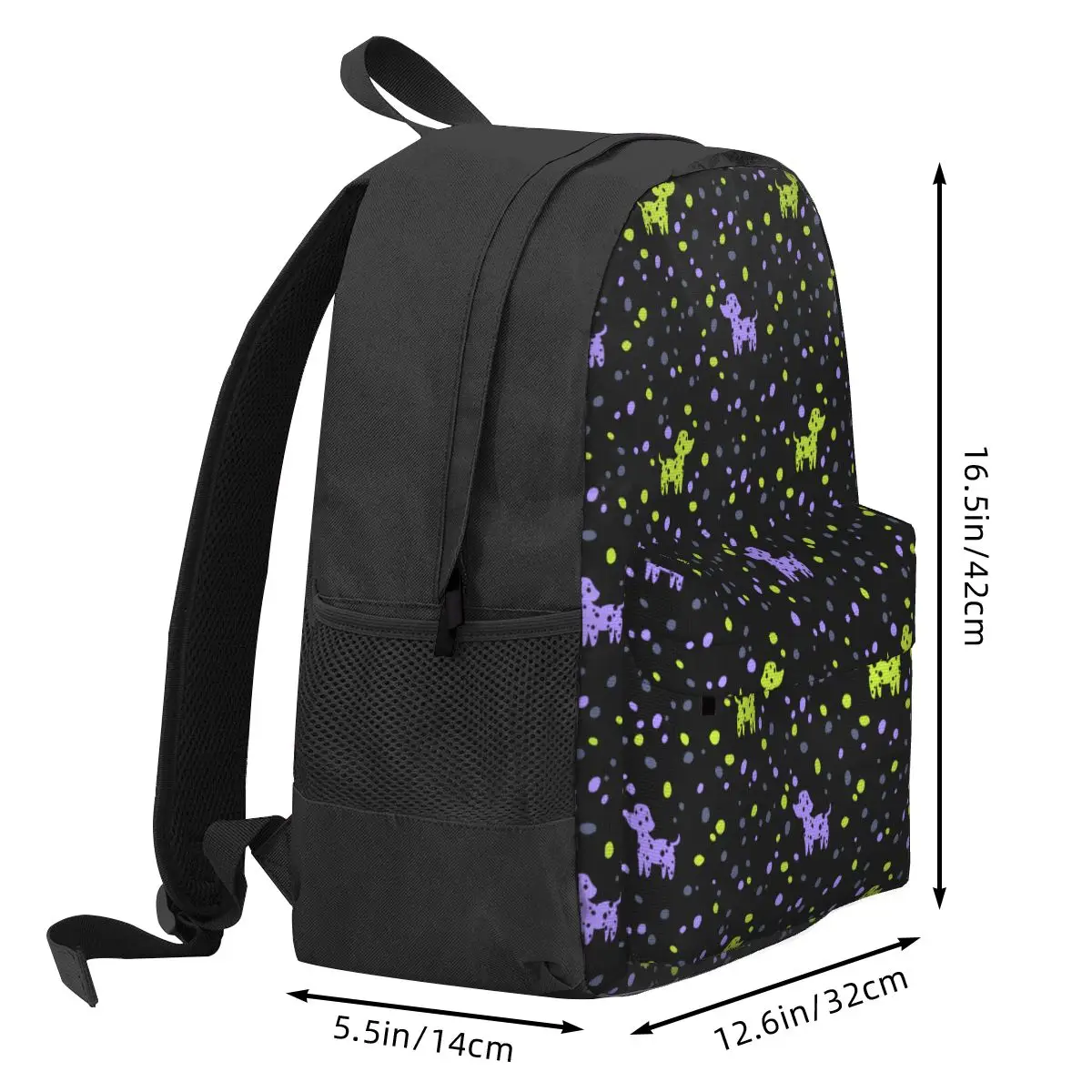 Cute Dalmatian Cartoon Spot Dog Women Backpack 3D Print Casual Student School Bag Laptop Mochila Teenage Waterproof Shoulder Bag