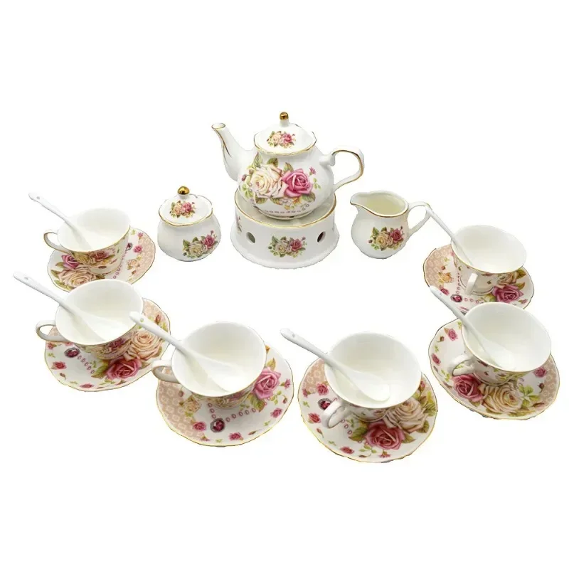 Beautiful Kitchen High Quality Tea Set 10pcs Ceramic Tea Sets Cup  For Drink Tea Coffee