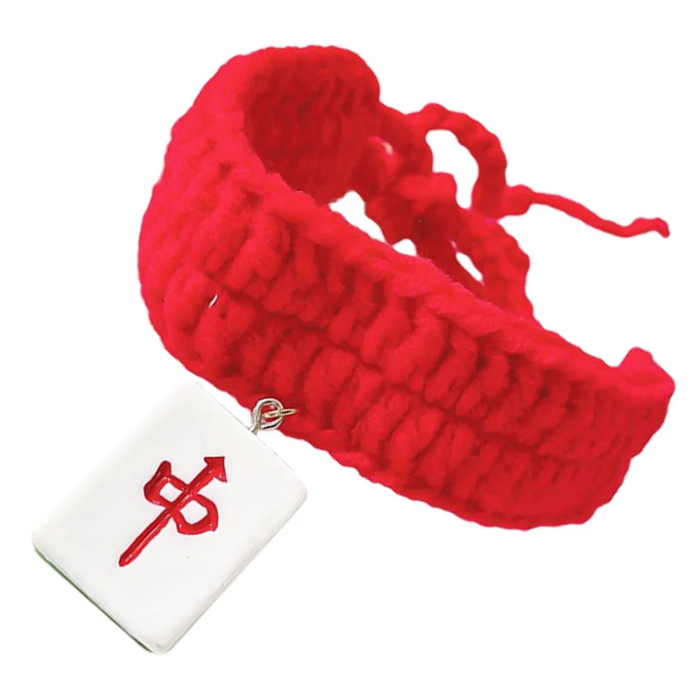 

Knitted Cat Collar Wool Scarf for Girl Cats Christmas Puppy Decoration Durable Pet Neck nament Kitten Costume Lightweight