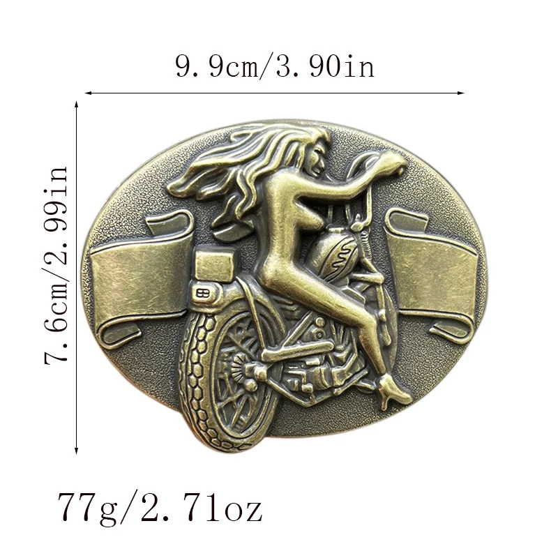 مشبك حزام دراجة نارية من سبائك الزنك رعاة البقر الغربية #2