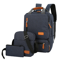 3 Colors 3Pcs Backpacks Traveling Bags Multifunctional Computer School Backpacks Nylon Waterproof Bag Outdoor Cycling Backpack