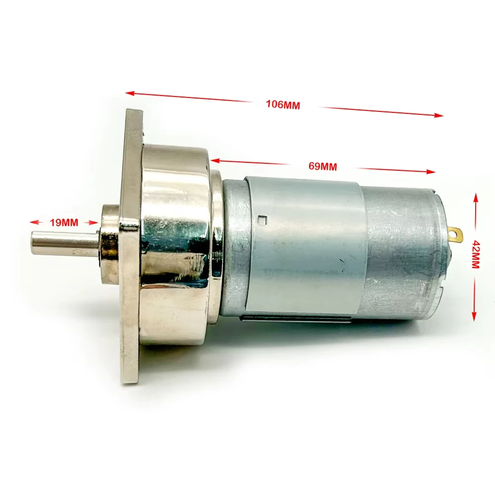 775 Gearmotor XD-60GA775: 12V/24V micro reducer, 35W high torque speed-regulating DC motor (suitable for DIY)