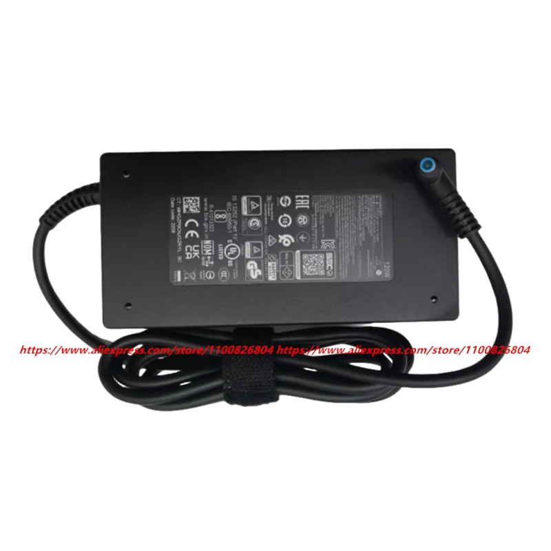 Für HP Laptop Ladegerät Original 19,5 V 6,15 A 120 W TPN-CA19 TPN-DA19 TPN-LA18 L41423-002 L41856-001 Netzteil AC Adapter Blaue Spitze
