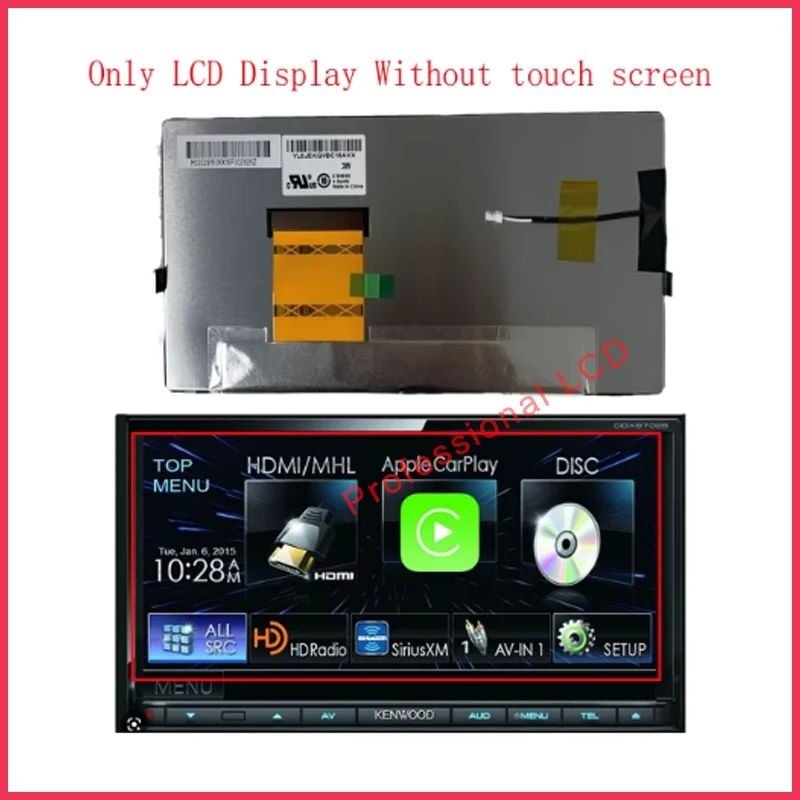 

Оригинальный ЖК-экран CLAA061LA0ACW для Kenwood Dnn991hd Dnn-92 DNX891HD DNX-771HD ЖК-монитор 800*480