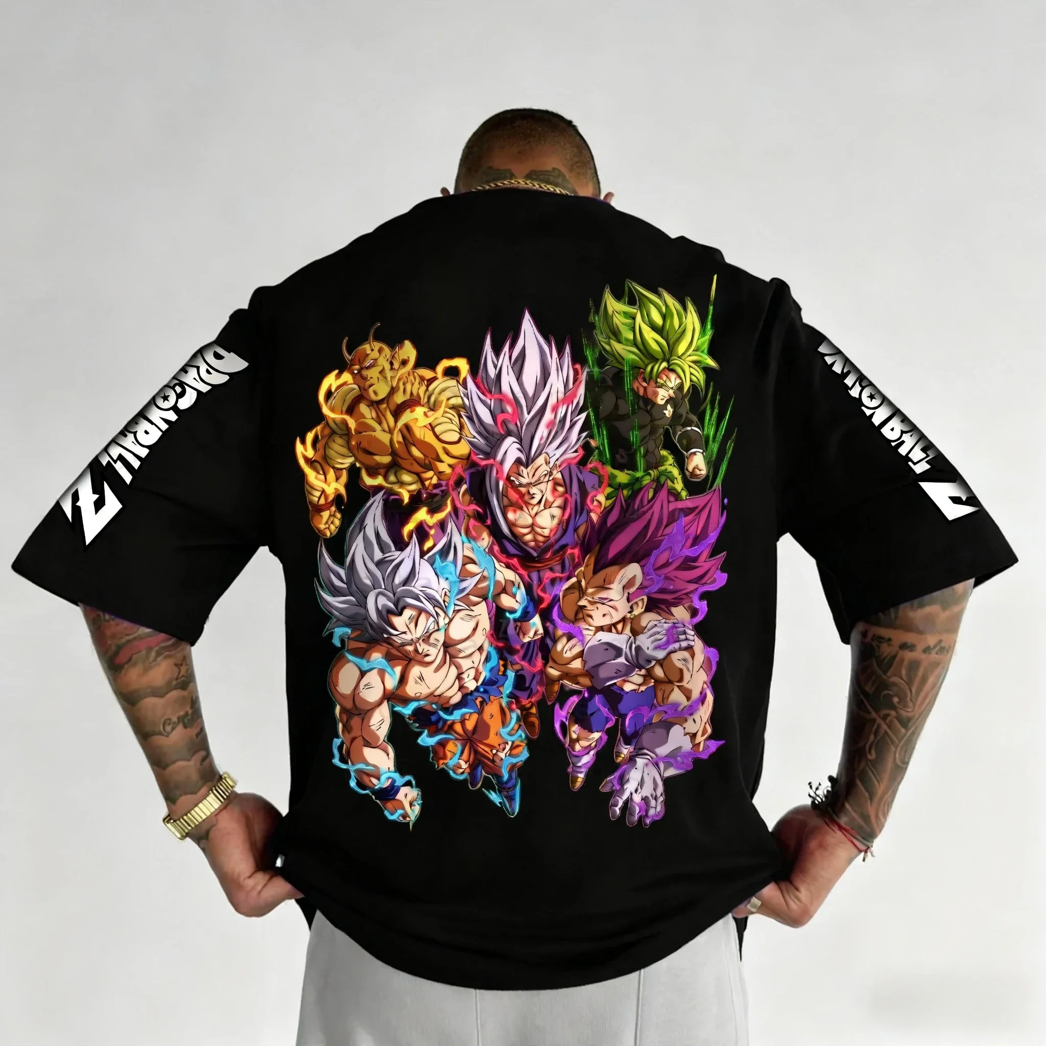 ドラゴンボール Y2K 多用途 Tシャツ メンズ 2026 秋冬 アニメ プリント カジュアル 日本原宿トレンド 新しい子供トップ