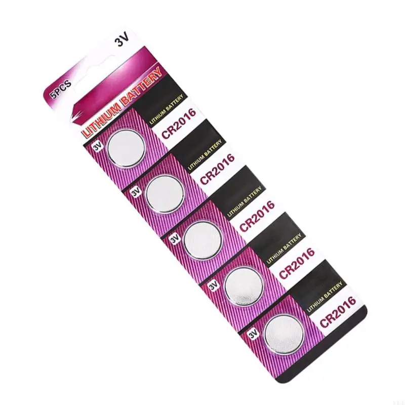 Y4UE CR2016 Bateria moedas lítio 3V Performances confiáveis ​​para gadgets eletrônicos