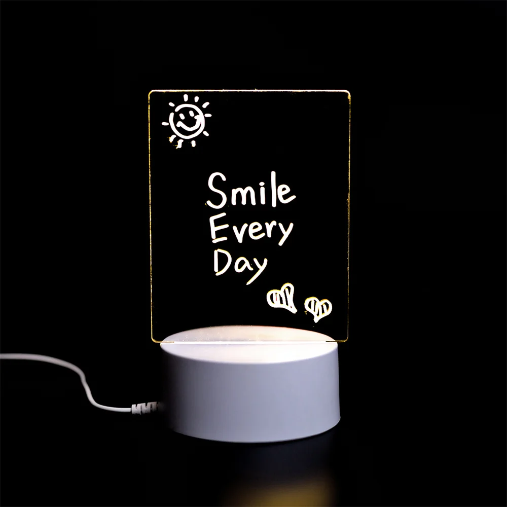 Led Note Board Night Light Creative Message Board Lamp With Pen USB Message Board Holiday Light DIY Night Lamp Kid Lover Gifts