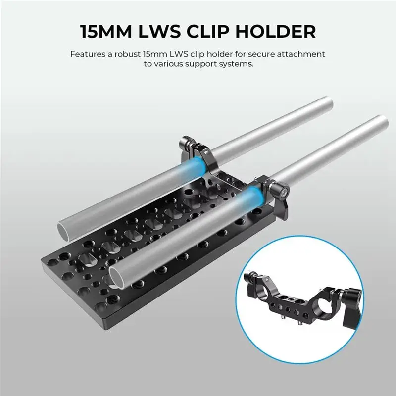 [NEW A09R!】 Camera Accessories Power Splitter Battery Cheese Plate Backboard With 19Mm Railblock For V Lock Mount New
