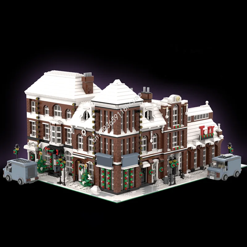 9010 個 MOC ホームアローン改造モジュール化モデル構築クリスマスギフトブロックおもちゃ建設 DIY ブリック子供の誕生日