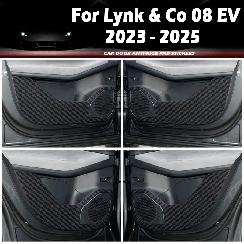 For LYNK & CO 08 EV 2023 2024 2025 Auto Car Door Anti Kick Pad Auto Glove Box Under Dashboard Side Edge Film Protector Stickers