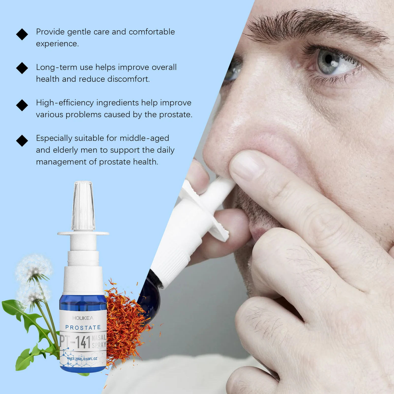 20ml  141 Peide Nasal Spray Revitalize Prostate Health Spray Enjoy Lasting Comfort And Vitality