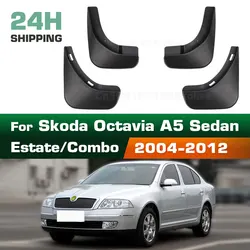 For Skoda Octavia A5 2004 2005 2006 2007 2008 2009 2010 2011 2012 Fender Mudguard Mud Flaps Guard Splash Flap Mudguards