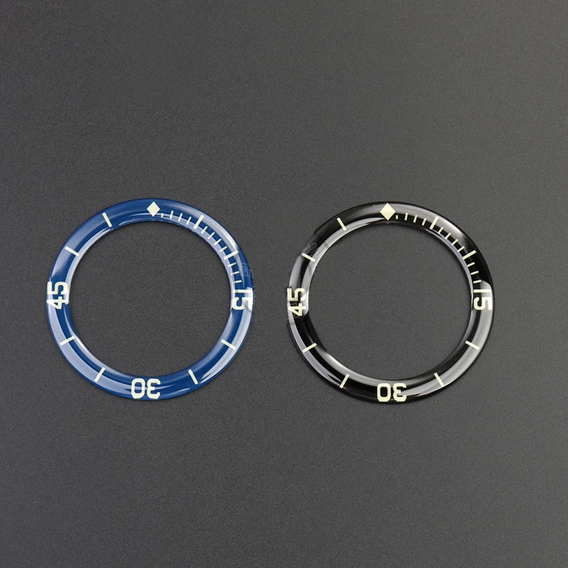 Sapphire timing ring graduated ring for Blancpain fifty fathoms dial outer ring 5015 watch ring mouth luminous watch bezel parts