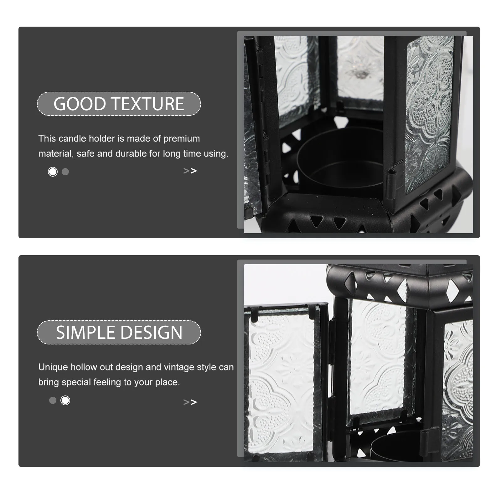 

Hollow Out Metal Hanging Holder Vintage Moroccan Tea Light Stand Decorative Ornament for Home Party Office Cafe