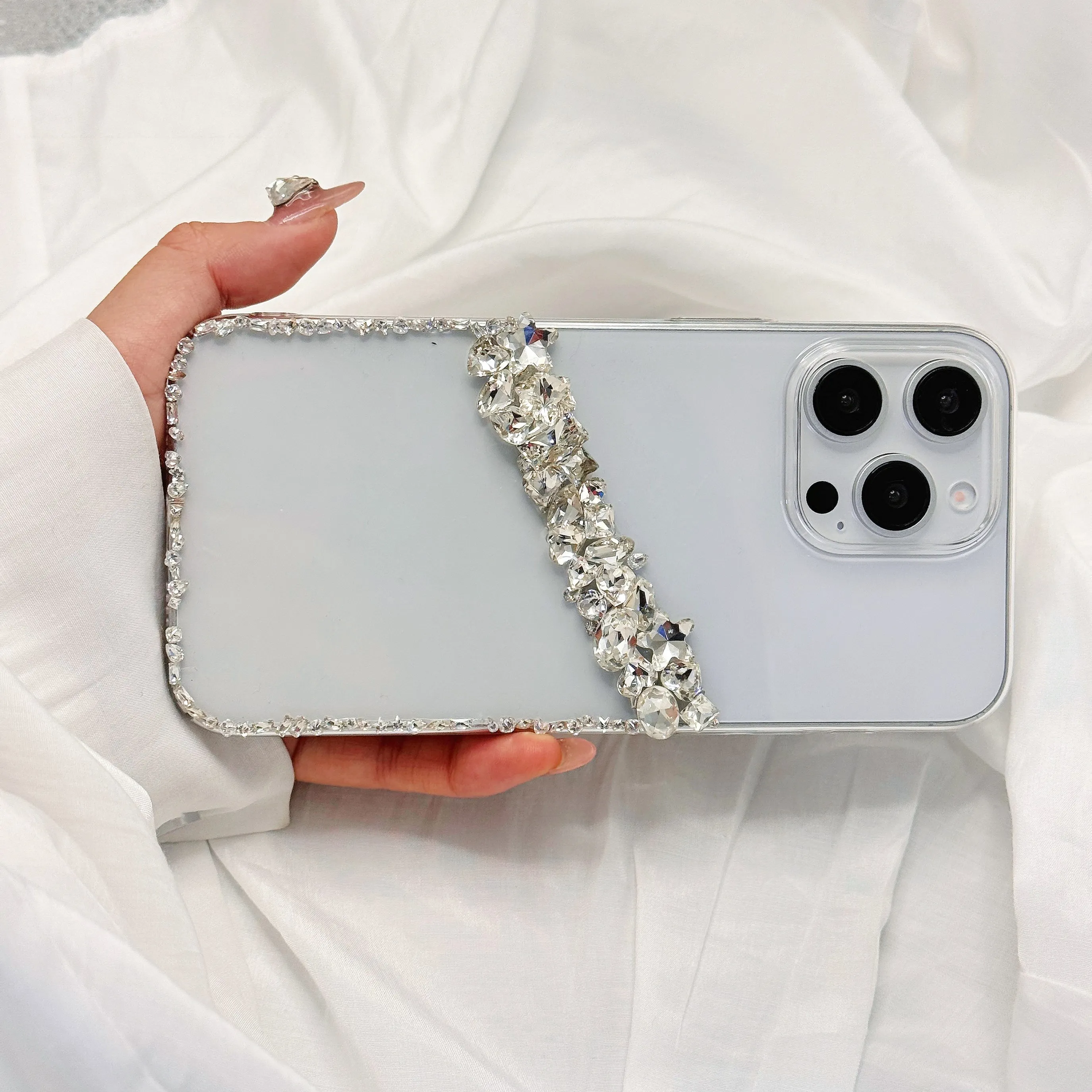 كريستال اليدوية بريق فاخر لامع ل ممن لهم Realme GT Neo 2 3 5 6 7 Pro SE T 4G 5G الراين الصلب PC الغطاء الخلفي جراب هاتف #2