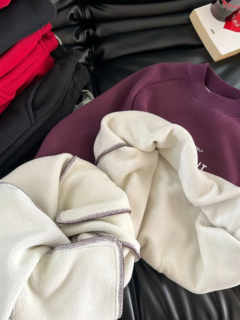 RAISE Winter-Set für Teenager-Jungen, 2-teiliges Kleidungsset, Sweatshirt mit Buchstabenmuster und Fleece-Unterhose, warmes, dickes Kinder-Outfit für Jungen. – Detail 12