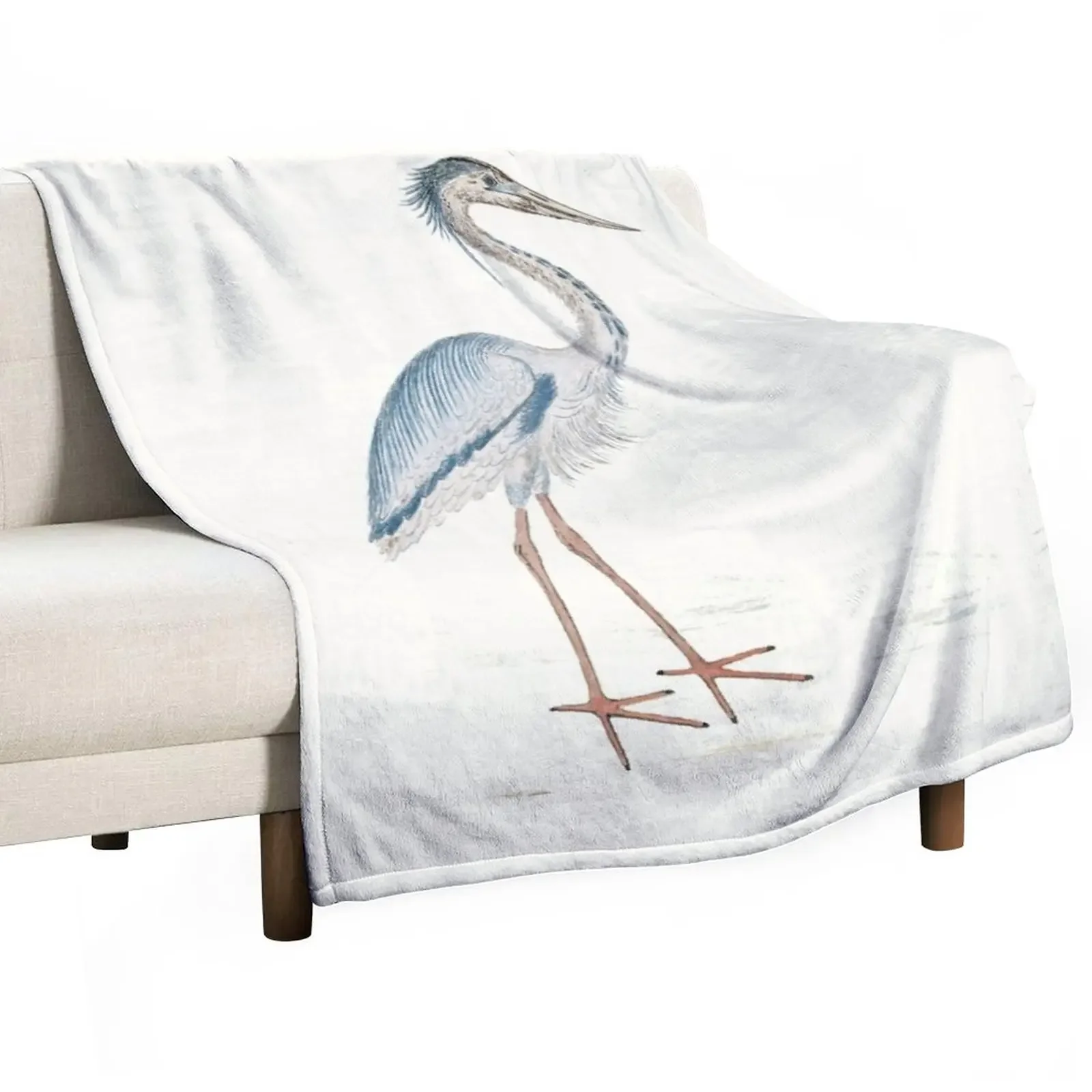 

Heron Throw Blanket Giant Sofa Furrys Luxury Designer Soft Plaid Blankets