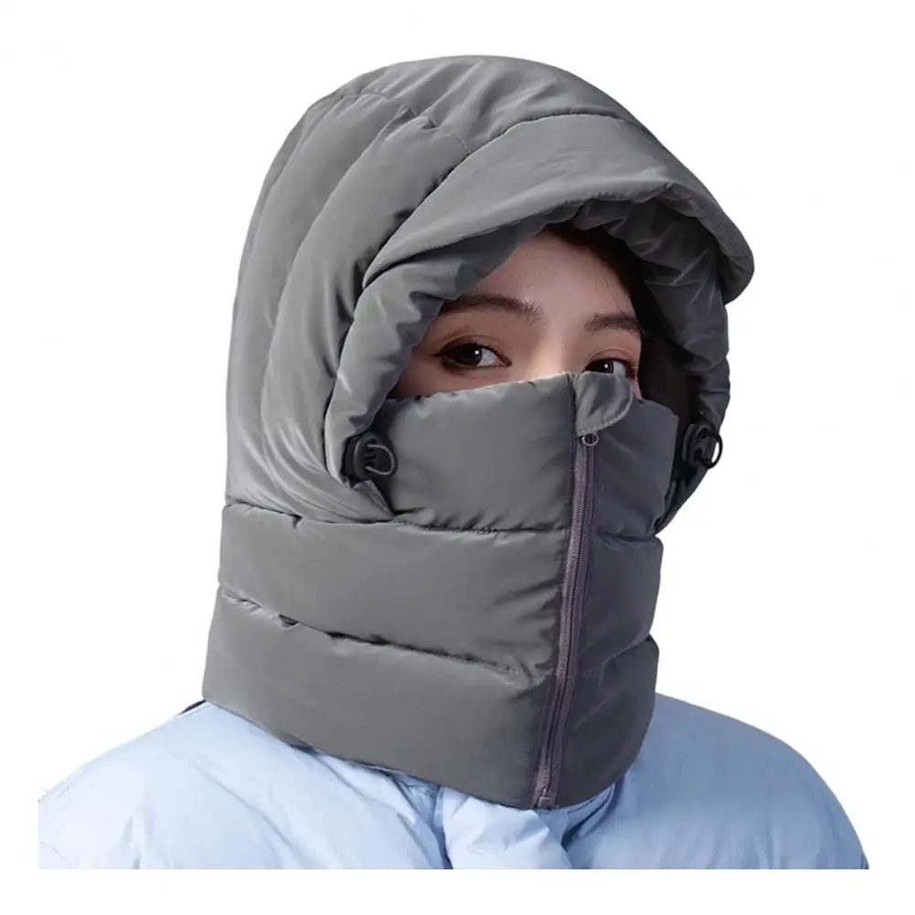Women Winter Balaclava Hat, Wind-Resistant Face Mask Hat for Cold Weather, Thermal Hooded Scraf Hat for Outdoor Ski Cycling