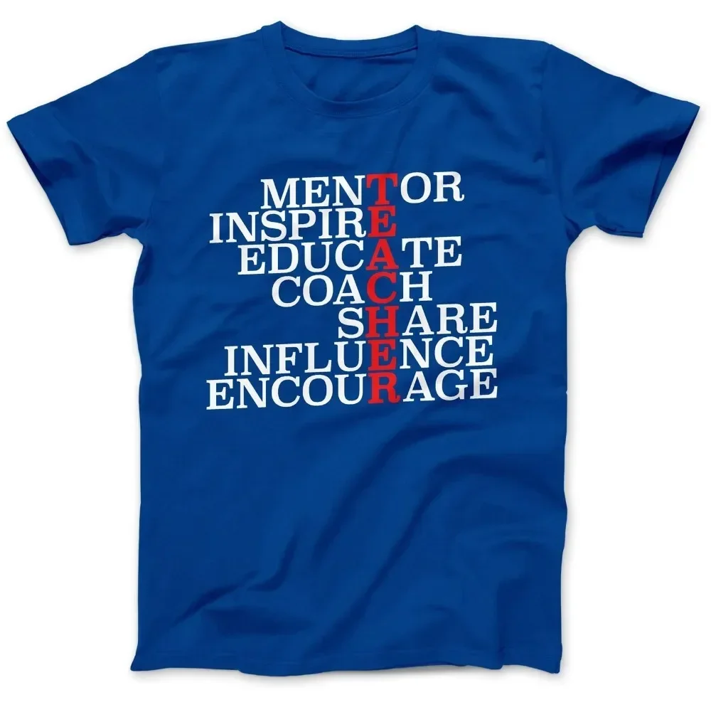 Inspiring School Teacher T-Shirt 100% Premium Cotton Education Science 2019 Summer Men'S Fit High Quality Tees Nerd T Shirts
