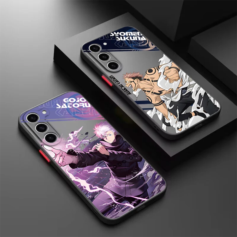 

Anime Jujutsu Kaisen Gojo Art Frosted Translucent For Samsung A53 A52 A33 A32 A51 A71 A21S A13 A73 A50 A22 A12 5G Back